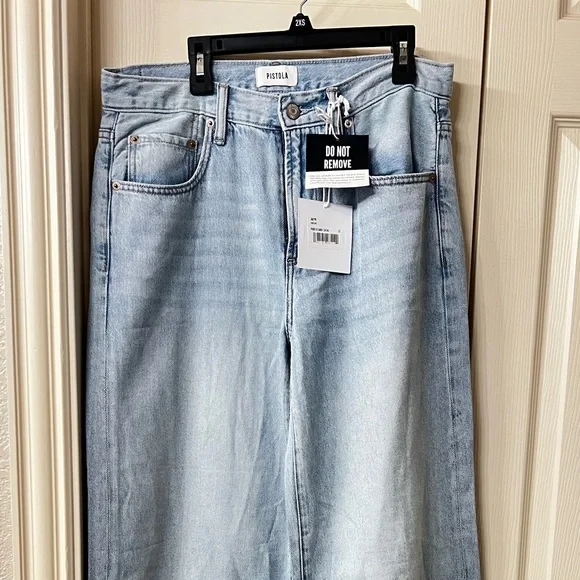 NWT Pistola Jadyn Low Slung Palazzo Jeans - Picture 5 of 9
